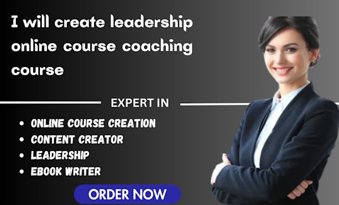 Gig Preview - Create leadership online course workbook training manual PPT