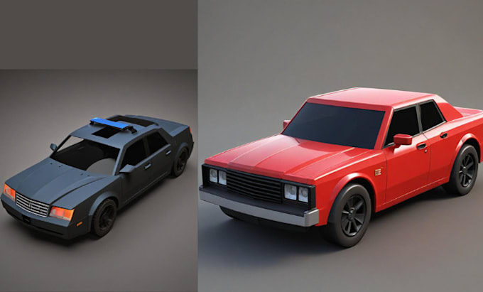 Gig Preview - Do 3d car model for roblox, roblox police car, roblox model for roblox game