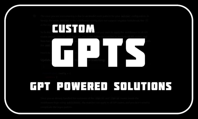 Bestseller - build custom gpt solutions and ai powered web applications