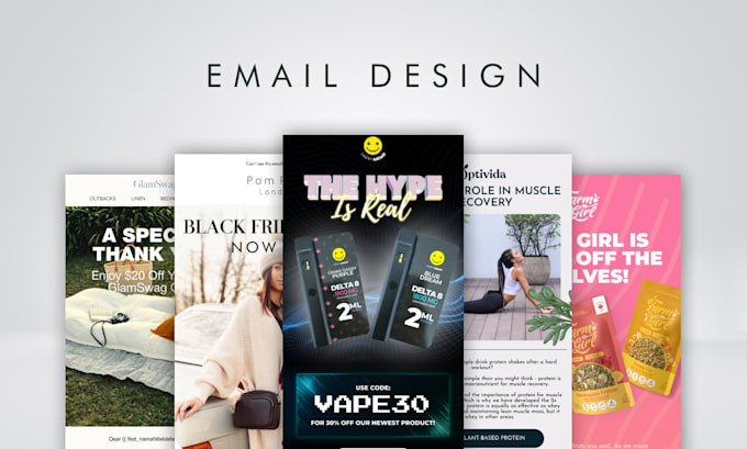 Gig Preview - Design klaviyo email flows, klaviyo email template