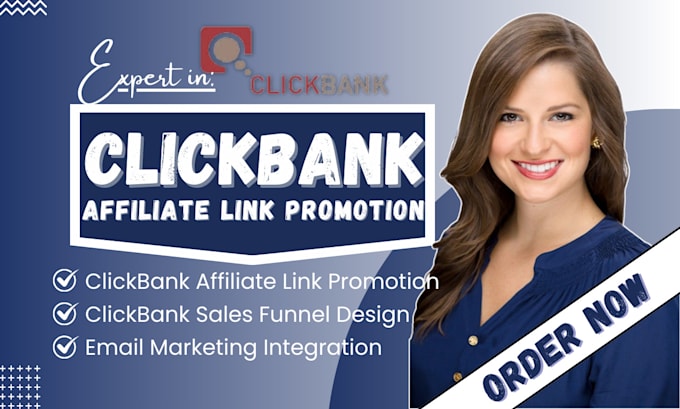 Gig Preview - Clickbank affiliate link promotion, clickbank affiliate marketing sales funnel