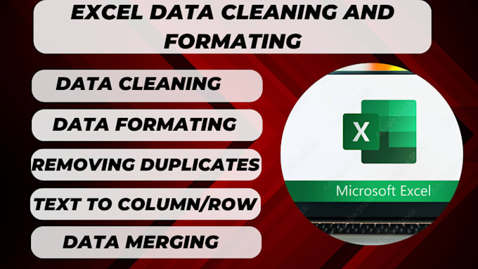 Gig Preview - Do ms excel data cleaning or data cleanings and formatting