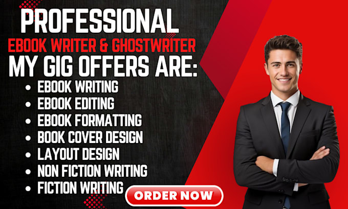 Gig Preview - Ghostwrite nonfiction books, ebooks, and ghostwriting services for you