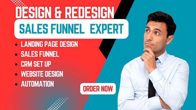 Bestseller - sales funnels landing pages, CRM setup   funnelish, systeme io,  gohighlevel