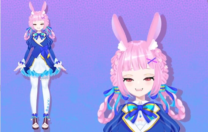 Gig Preview - Draw high quality vtuber model, vtuber avatar, vtuber rigging, 2d vtuber model