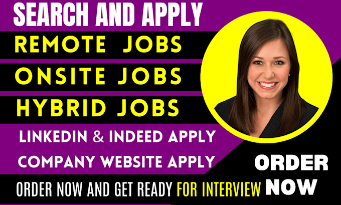 Gig Preview - Search and apply for jobs as a reverse recruiter for your onsite and remote job