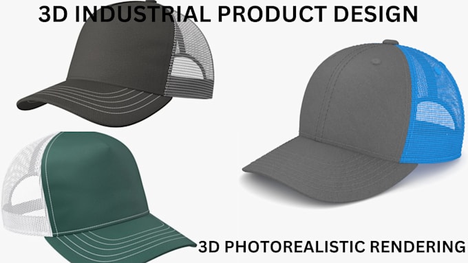 Gig Preview - Design realistic 3d beanies 3d hat 3d truck cap 3d sock modeling and rendering