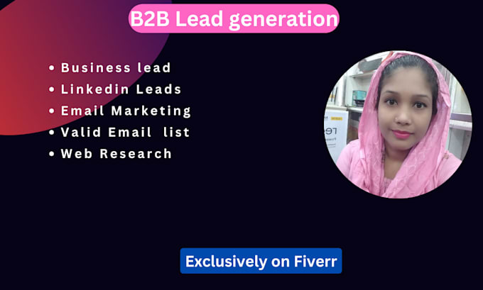 Gig Preview - Do  targeted b2b lead generation for your industry