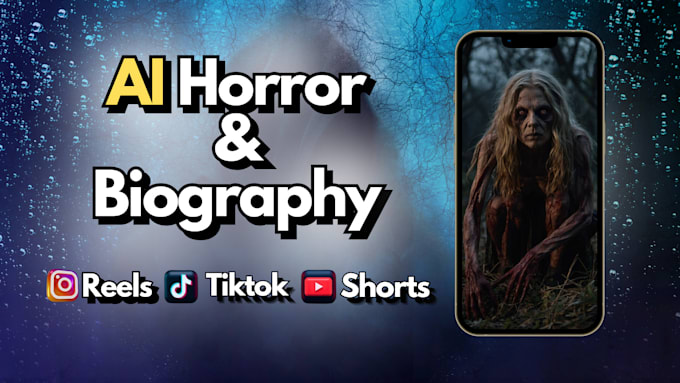 Gig Preview - Ai horror, biography for youtube shorts, reels and tiktok