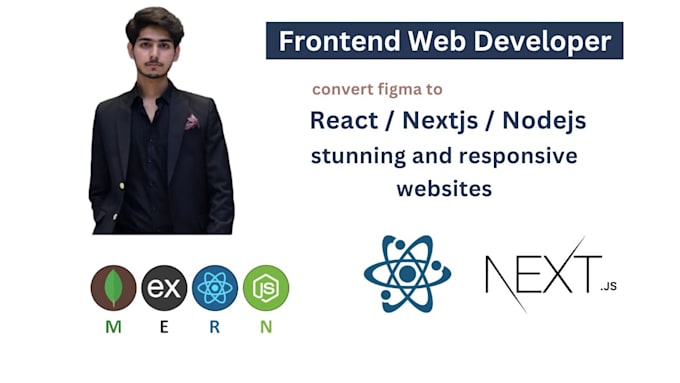 Gig Preview - Create website or web application using react, next js, node js