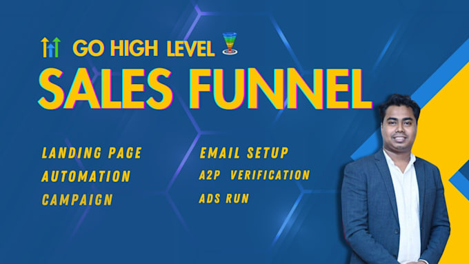 Gig Preview - Do gohighlevel landing page, sales funnel and workflows