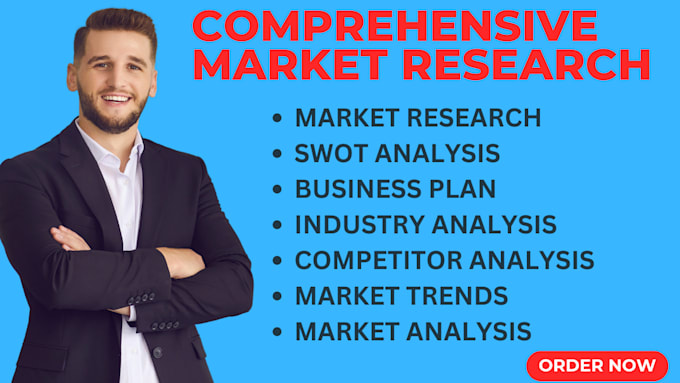 Gig Preview - Do comprehensive market research, business plan and competitor analysis