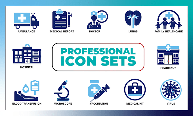 Gig Preview - Design a professional custom icon set for websites and apps