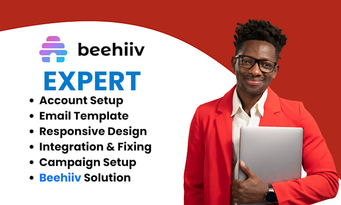 Gig Preview - Do beehiiv email marketing , beehiiv newsletter, beehiiv landing page,