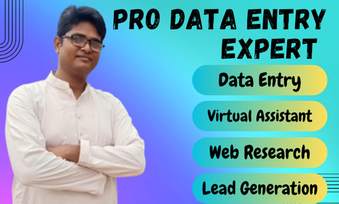 Bestseller - be your expert virtual assistant for web research, data entry, email, lead gen