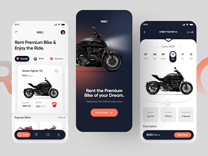 Bestseller - develop trendy bike rental app, bicycle rental app, rental app