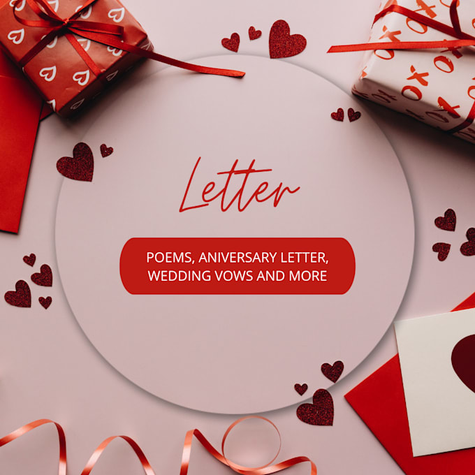 Gig Preview - Write a letter to your partner for any special occasion