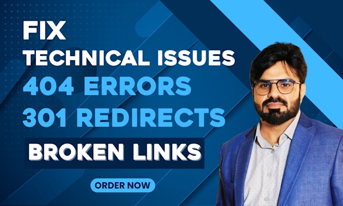 Gig Preview - Fix 404, 301 redirects, broken links, google indexing and search console errors