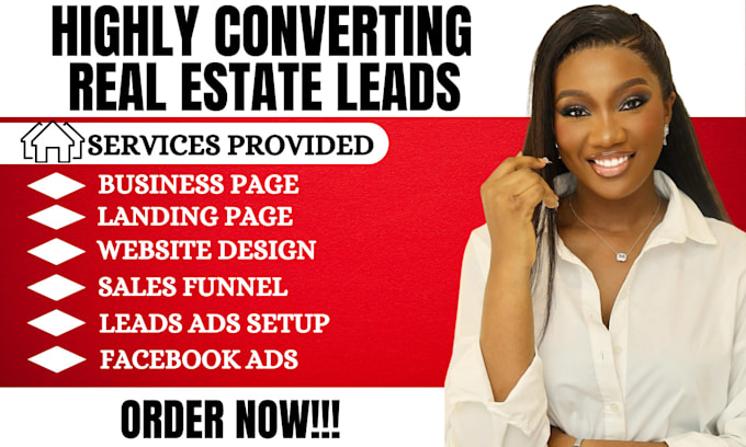 Gig Preview - Real estate leads motivated seller real estate real estate website real estate