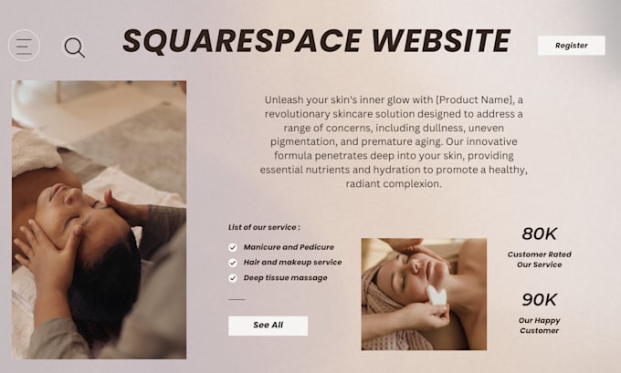 Gig Preview - Build a professional and responsive squarespace website