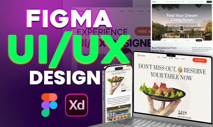 Gig Preview - Do figma website design, website ui ux design mockup, landing pages in figma, xd