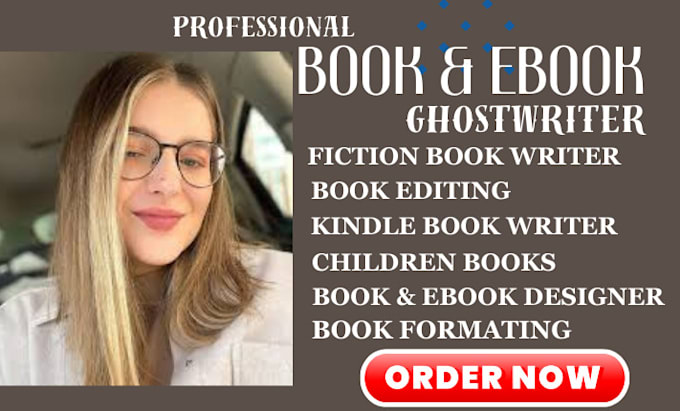 Gig Preview - Be ghostwriter, nonfiction ghostwriter, ebook ghostwriter, ebook editor, romance