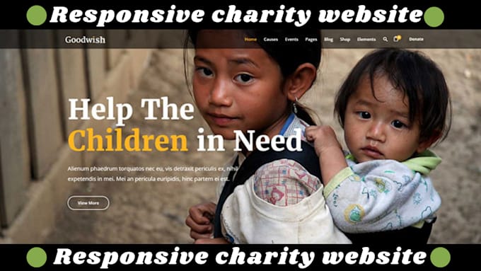 Gig Preview - Build highly qualified nonprofit ngo website and charity website