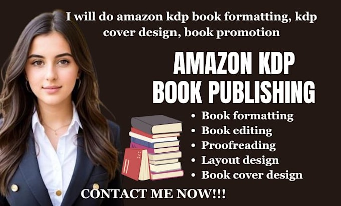 Gig Preview - Do KDP book formatting manuscript formatting paperback for kindle and amazon kdp