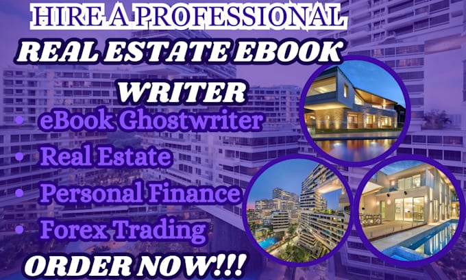 Gig Preview - Be your ebook ghostwriter real estate personal finance forex trading