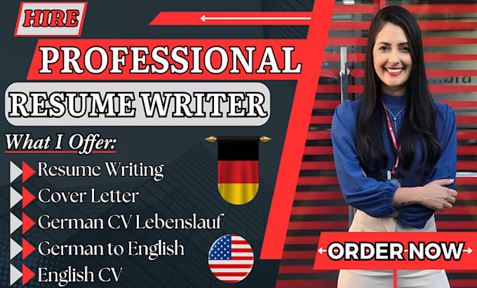 Gig Preview - Review and write your CV, resume, cover letter, lebenslauf and optimize linkedin