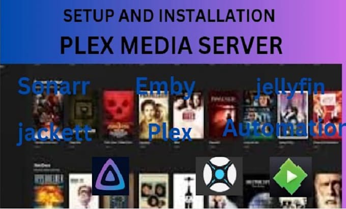 Bestseller - install and setup plex media server, emby, jellyfin, sonarrwindows, and linux ub