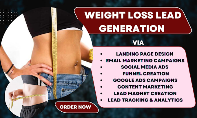 Gig Preview - Create high converting weight loss lead generation and social media ads campaign