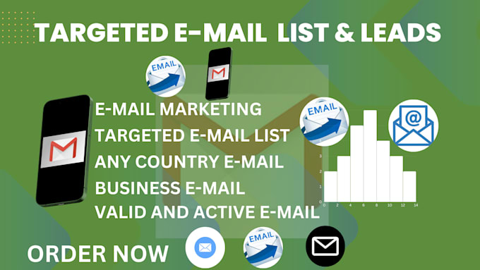 Gig Preview - Build niche targeted email list, d2c, b2b bulk email list for email marketing