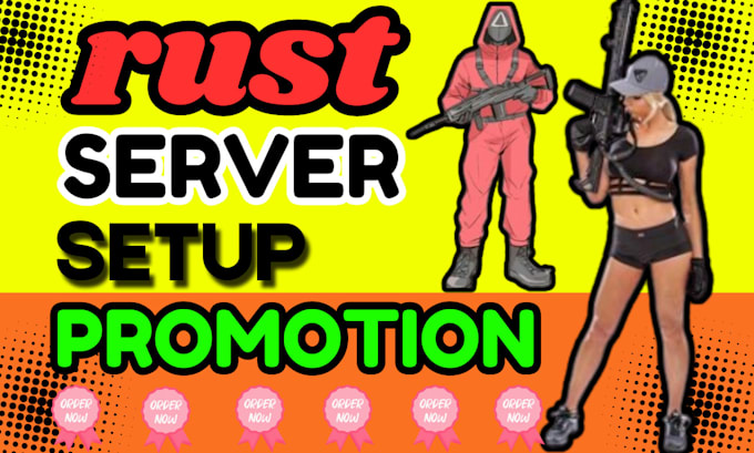 Gig Preview - Rust server promotion fivem server promotion, discord mass dms, fivem, dayz logo