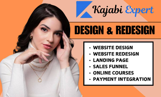 Gig Preview - Design kajabi website, kajabi landing page, kajabi online course, kajabi expert