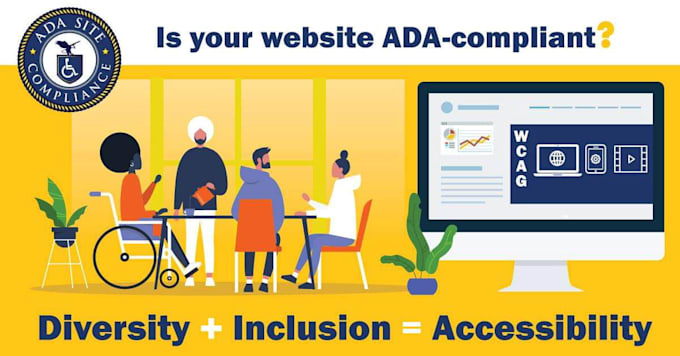 Gig Preview - Ada compliance, wcag compliance, wave access toolbar for website accessibility