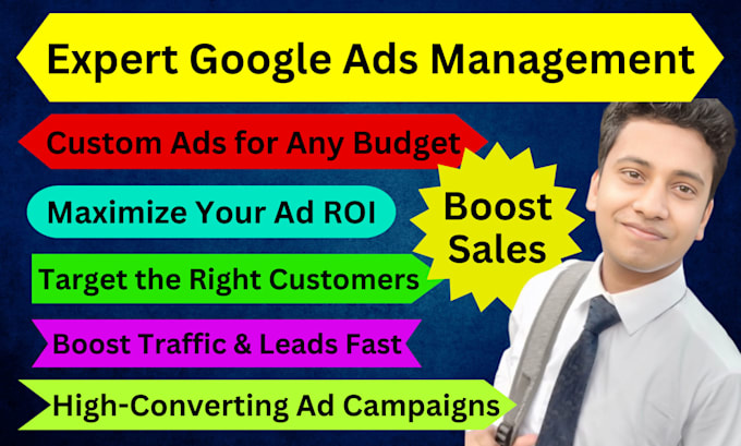 Gig Preview - Set up and manage google ads campaigns for ecommerce and shopify