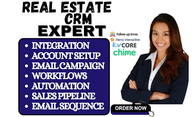 Bestseller - setup real estate crm kvcore airtable lofty crm pipedrive apptivo automation