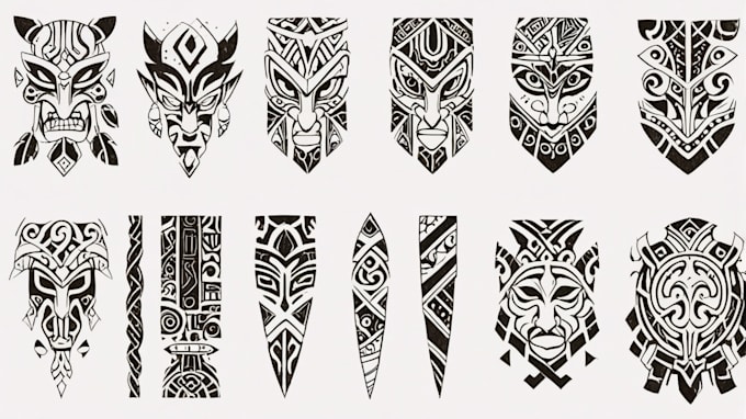 Gig Preview - Draw your amazing polynesian tribal tattoo