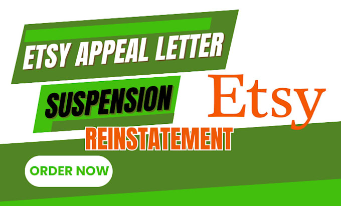 Gig Preview - Do etsy account reinstatement letter suspended account reinstatement etsy appeal