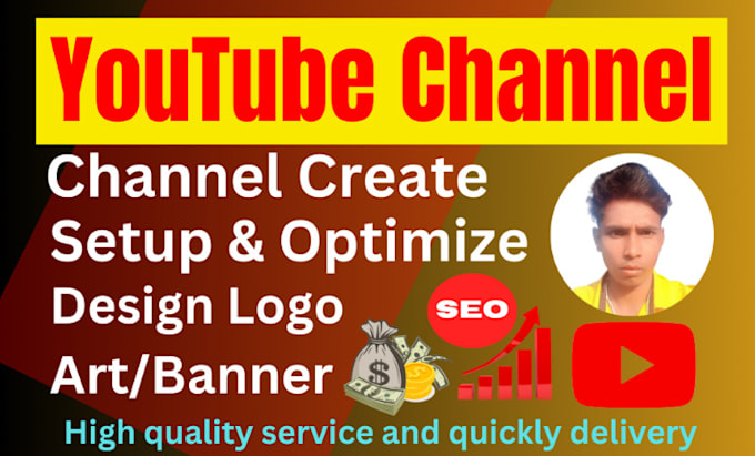 Bestseller - create, setup, optimize youtube channel and SEO expert