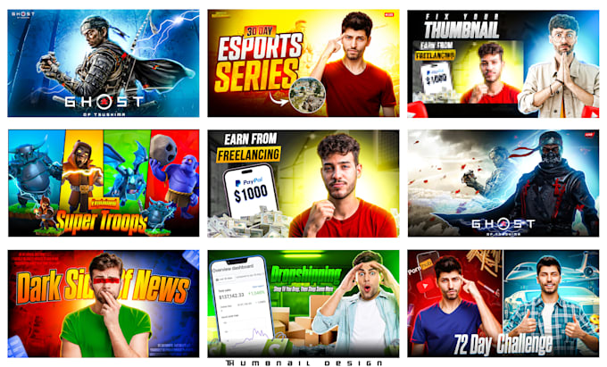 Bestseller - design amazing youtube thumbnail in 1 day