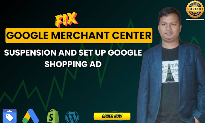 Gig Preview - Fix google merchant center suspension and set up shopping ads