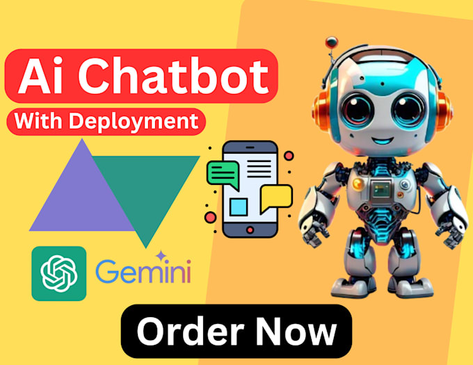 Gig Preview - Develop custom ai chatbot for website using chatgpt, gemini, etc