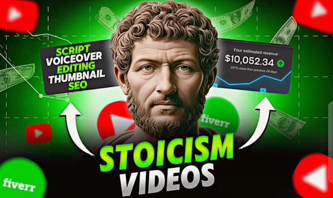 Gig Preview - Create engaging faceless stoicism videos for youtube cash cow channels