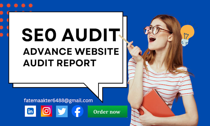 Gig Preview - Advance website audit report with keyword research