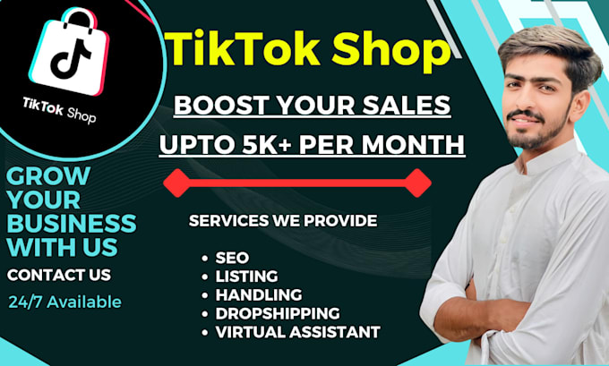 Gig Preview - Setup tiktok shop listing dropshipping manage it as expert