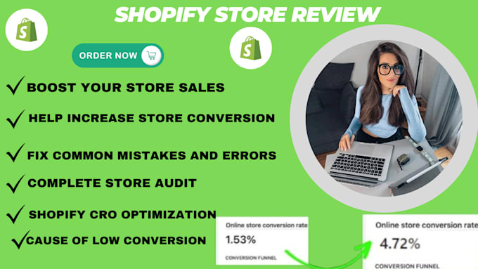 Gig Preview - Review, audit, and optimize your shopify dropshipping  store