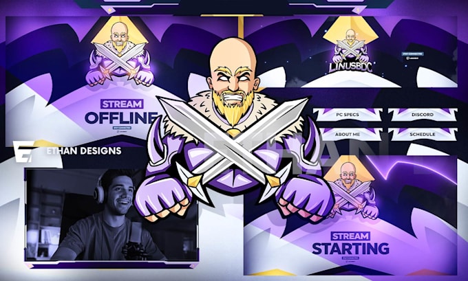 Gig Preview - Design an animated twitch stream overlay