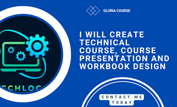 Gig Preview - Create technical course, course presentation and workbook design